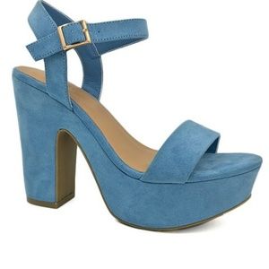 Light Blue Platform Sandals - New